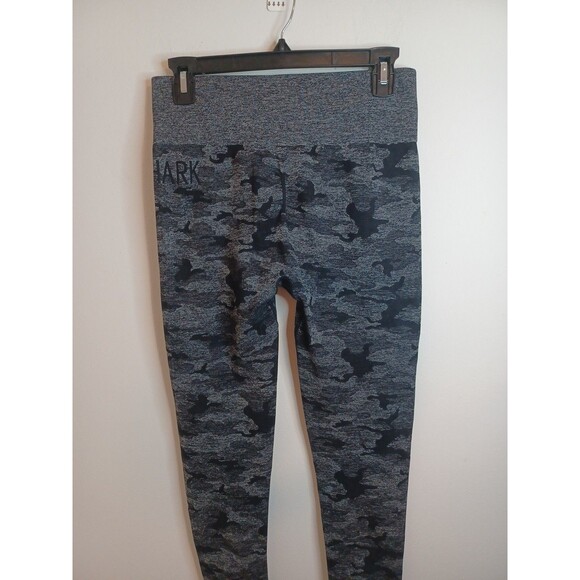 Gymshark Adapt Camo Seamless Leggings Small Black Asphalt Gray Activewear - Picture 6 of 8